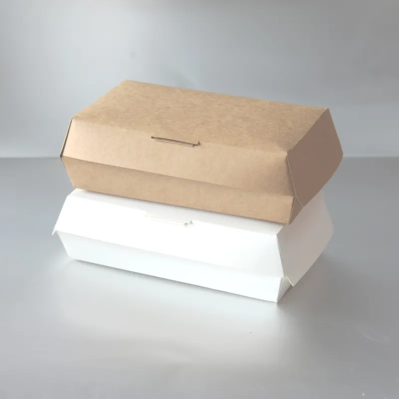 Wadah Makanan Berkualitas Tinggi Kotak Kotak Hamburger Kertas Baki
