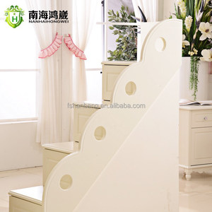 3 nivel niños sofá cama litera de madera mdf muebles con cajones escaleras - Product Image 5