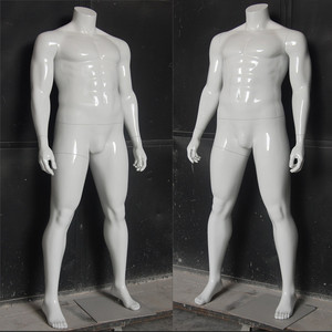 Maniquí Masculino sin Cabeza, Blanco Brillante, con Músculos, al por Mayor - Product Image 3
