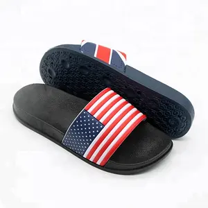 Zomer Nieuwe Modellen Custom Land Vlag Prints Sandalen Indoor Bulk Slippers