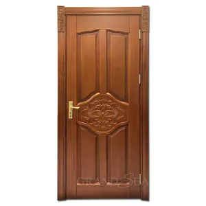 Factory Outlet cheap and fine American cherry solid door wooden