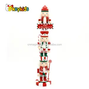 2023 Wholesale lovely 3 in 1 christmas gift wooden cheap nutcrackers for sale W02A285