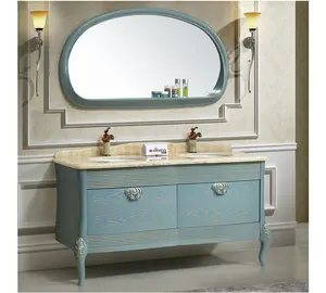 Marble stone top liquidation bathroom double sink vanity