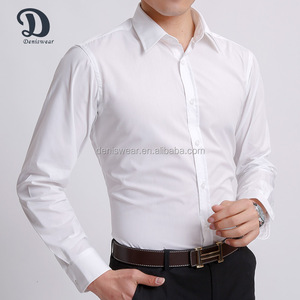 Camicie da <span class=keywords><strong>uomo</strong></span> in cotone bianco con bottone e <span class=keywords><strong>camicia</strong></span> Non in ferro camicie a maniche lunghe da <span class=keywords><strong>uomo</strong></span> abbigliamento formale classico - Product Image 1