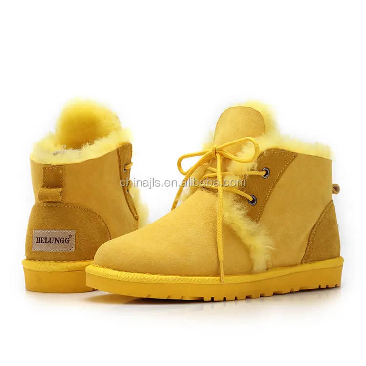 factory supply Vintage Classic Women's Wool nice winter warm Snow Boots Shoes
