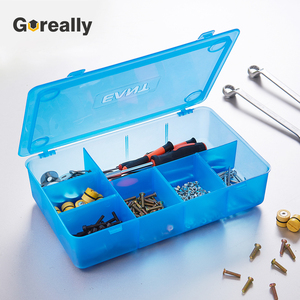 Small parts screw compartment multi function divided plastic organizer storage case