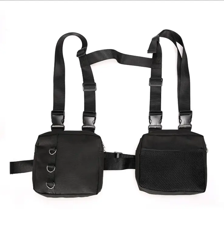 Sac de poitrine tactique Molle Front Pack Pouch Chest Rig Bag Chest Pocket Holder sac de taille