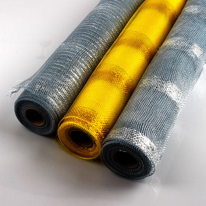 Assortiti Colori Metallici A Righe Extra Largo Della Maglia tubo rotoli di Nastro di 10 metri - Product Image 5