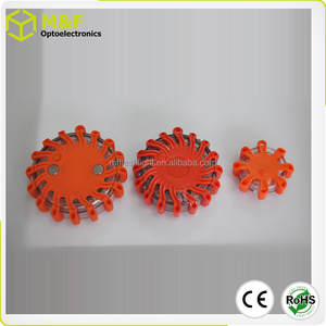 Balise de signalisation routière LED à piles, 9 modes clignotants, avertisseur de circulation LED d'urgence, 8 LED, autonomie de 16 heures - Product Image 4