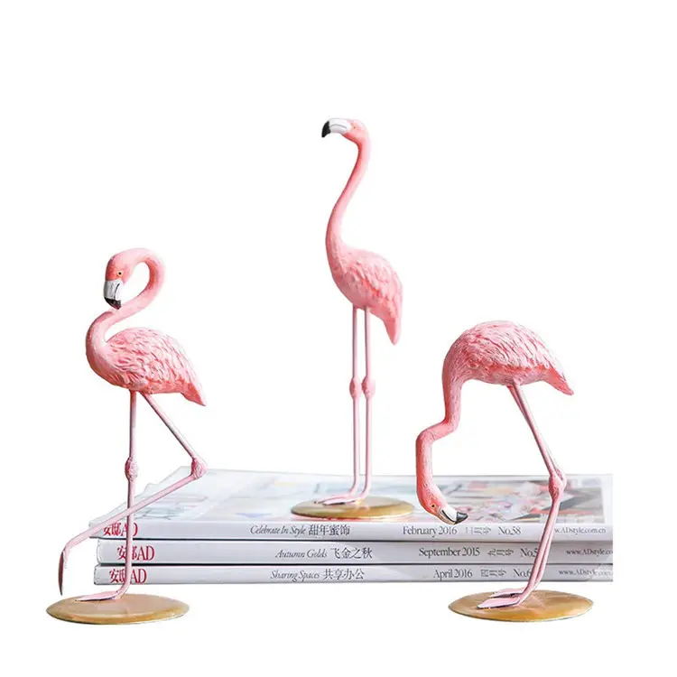 Pink Flamingo Home Decor Figure