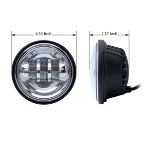 Ovovovs Custom Manufacturers Chrome/Black 12v 30W moto Bike 4.5 pollici Driving Light <span class=keywords><strong>Led</strong></span> <span class=keywords><strong>fendinebbia</strong></span> per Harley - Product Image 5