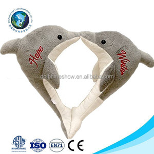 Khuyến Mại Bán Buôn Tùy Chỉnh Dolphin Valentine Quà Tặng Dễ Thương Xám Couple Mềm Nhồi Bông Đồ Chơi Cá Heo - Product Image 2