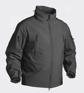 Stok erkek açık Softshell taktik ceket kamuflaj su geçirmez savaş ceket gizli Hoody ceket rüzgarlık