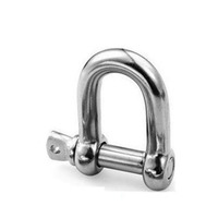 Fabricant professionnel Mini mousquetons remorque en acier inoxydable WLL 4.75T 3/4 "boulon d'ancrage D anneau et manille d'arc