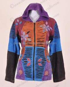 Beautiful Bohemian Enzyme Wash Hoodies Jacket Ladies <b>Clothing</b> CSWJ 351 - Product Image 3