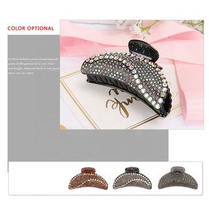 فاخر كامل حجر الراين كبيرة مشبك شعر كليب المرأة إكسسوارات الشعر كامل AB الأبيض النمساوية حجر الراين الشعر مجوهرات - Product Image 4