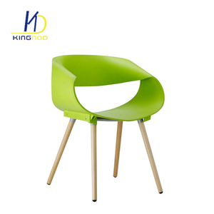 Moderno mejor venta patas de madera PP silla de plástico <span class=keywords><strong>restaurante</strong></span> - Product Image 4