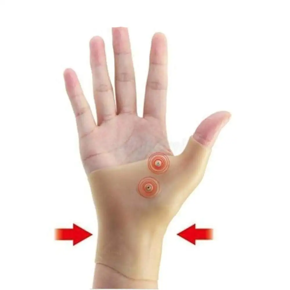 2019 yeni stil sıcak satış Amazon manyetik terapi eldivenleri silikon bilek desteği Brace artrit eldiven