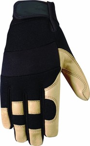 reforzado con los dedos de grano de cuero de piel de cerdo al aire libre guantes de trabajo - Product Image 1