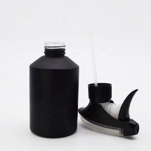 Botella vacía de vidrio negro mate esmerilado, 200ml, con bomba de plástico blanco para loción, venta al por mayor - Product Image 6