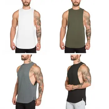 Benutzerdefinierte großhandel herren sportswear sleeveless fitness tank top