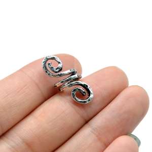 Perles <span class=keywords><strong>de</strong></span> cheveux <span class=keywords><strong>viking</strong></span> en alliage argenté antique <span class=keywords><strong>de</strong></span> haute qualité pour tresses et <span class=keywords><strong>barbe</strong></span> – Vente en gros usine - Product Image 2