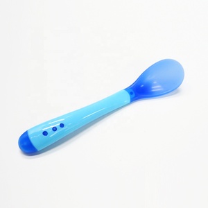 열에 민감한 소프트 헤드 최고의 실리콘 아기 수유 숟가락과 포크 - Product Image 1