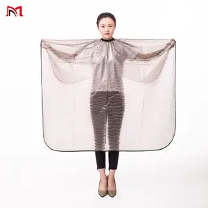 Factory Supply Hair Salon Capes Hairdresser Aprons Cloth Cape With A Transparent Viewing Window