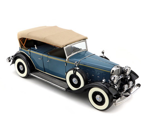 Coche clásico azul de alta calidad, modelo fundido a presión 1 18, para exposición - Product Image 4