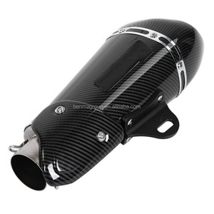Silencieux d'échappement en Fiber de carbone moto 51mm pour Z800 MT-07 R3 CBR250 <span class=keywords><strong>GSX750</strong></span> - Product Image 5