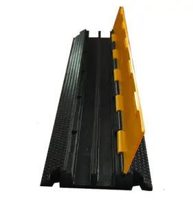 Protecteur de câble en caoutchouc pour charges lourdes, protège-câbles électriques pour le <span class=keywords><strong>sol</strong></span> - Product Image 1