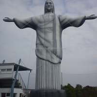 Bouddha gonflable géant d'extérieur, statue gonflable de Jésus-Christ le Sauveur pour la publicité