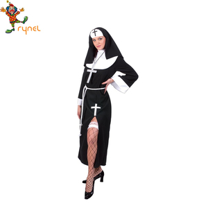 Al por mayor <span class=keywords><strong>de</strong></span> encargo negro monja Sexy Halloween del <span class=keywords><strong>traje</strong></span> <span class=keywords><strong>de</strong></span> Cosplay para <span class=keywords><strong>las</strong></span> mujeres - Product Image 3