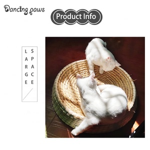 Natural hecho a mano ecológico maíz cáscara paja gato nido mascota cama para dormir - Product Image 3