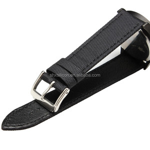 SHX đen không thấm nước sailcloth Dây đeo đồng hồ hoán đổi cho nhau - Product Image 4