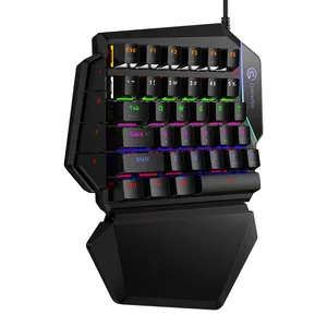 Wired One-handed Gaming Keypad For PUBG/Fortnit FPS Game Mechanical Keyboard