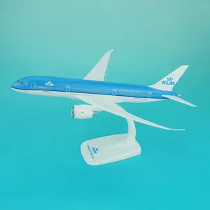 플라스틱 보잉 B787 KLM 맞춤형 1 200 스케일 모델 항공기