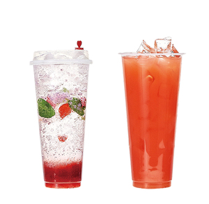 Vasos Desechables de Pared Simple para Té de Burbujas Boba, Aptos para Alimentos, con Logotipo de Marca, en Forma de U, Tamaños 8oz/14oz/12oz/16oz/22oz - Product Image 2
