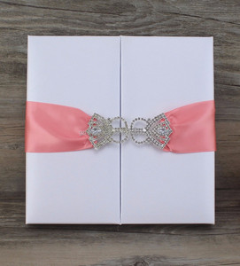 Rubans et nœuds de luxe personnalisés, 50 pièces, pour boîte en soie, Invitations de <span class=keywords><strong>mariage</strong></span> - Product Image 1