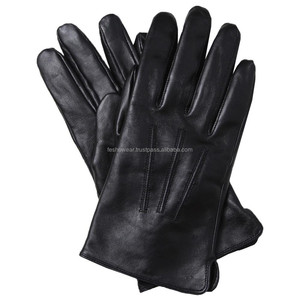 Guantes de Moda de Cuero Vacuno Genuino de Alta Demanda, Guantes de Invierno Elegantes, Cómodos y Duraderos para Hombre y Mujer, Suministro al por Mayor OEM - Product Image 1