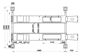 Élévateur de voiture à quatre poteaux d'<span class=keywords><strong>occasion</strong></span> à vendre élévateur de voiture pour <span class=keywords><strong>garage</strong></span> - Product Image 4