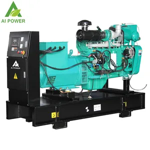 CCS ABS 50kw genset marine diesel generator with heat exchanger