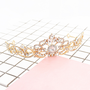 Tiara clásica de la corona de la Reina del tocado de la boda de la manera Europea brilla la corona de la princesa de la novia - Product Image 2