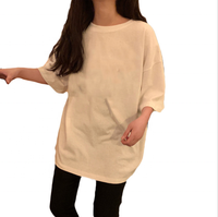Mode d'été Court Personnalisé Drôle Brodé T-shirt Femmes