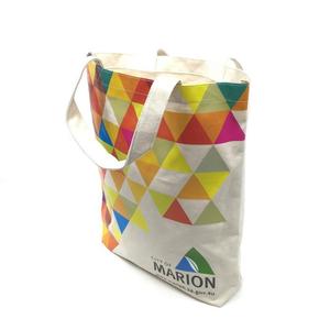 Bolsa de Mano de Algodón Ecológica Lisa Promocional al por Mayor, Bolsa de Compras de Lona de Algodón de Tamaño Estándar, Impresa Personalizada - Product Image 2