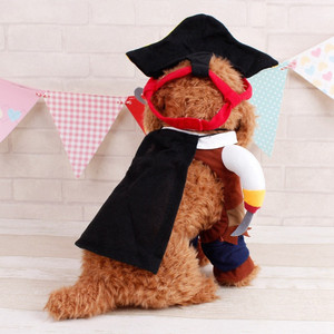 Venda quente Halloween Theme party luxo pirata gato e cão roupas <span class=keywords><strong>pet</strong></span> trajes