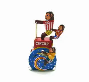 Жестяные игрушки в стиле ретро, заводные цирковые обезьяны, рекламный подарок