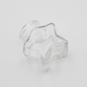 Bocal en verre en forme d'étoile <span class=keywords><strong>avec</strong></span> bouchon Mini bocal en verre vide pour bébé souhaitant cadeau utilisation alimentaire vente en vrac verrerie - Product Image 5