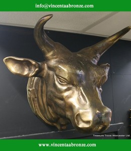 2015 nueva escultura del toro <span class=keywords><strong>de</strong></span> bronce escultura <span class=keywords><strong>de</strong></span> la cabeza - Product Image 1