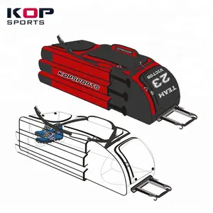 2021 kop esportes alta qualidade melhor softball wheeled bolsa de beisebol com compartimento de sapato